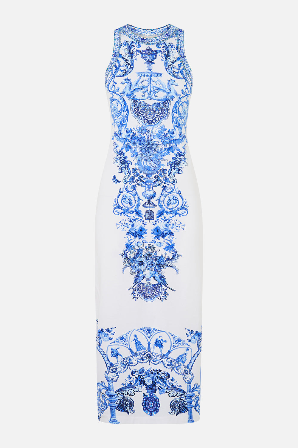 JERSEY TANK DRESS CERAMIC PANORAMIC