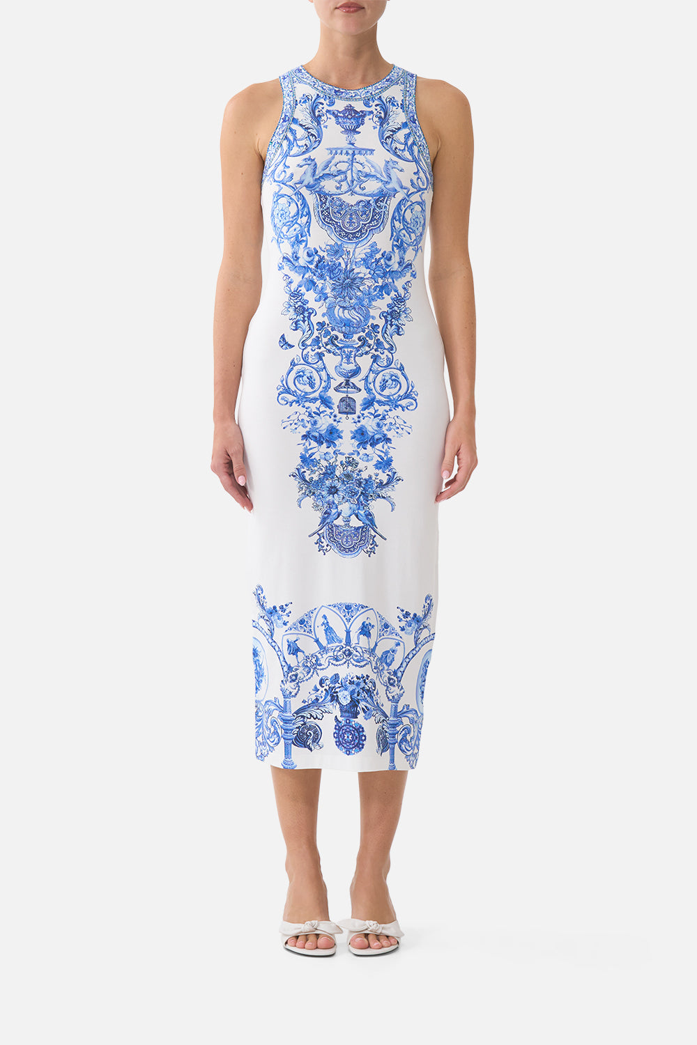 JERSEY TANK DRESS CERAMIC PANORAMIC