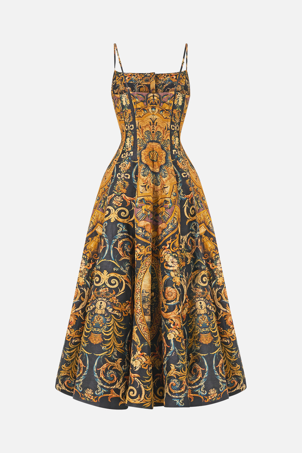 CORSET DRESS WITH LONG FLARED SKIRT MUSEUM MEMOIRS