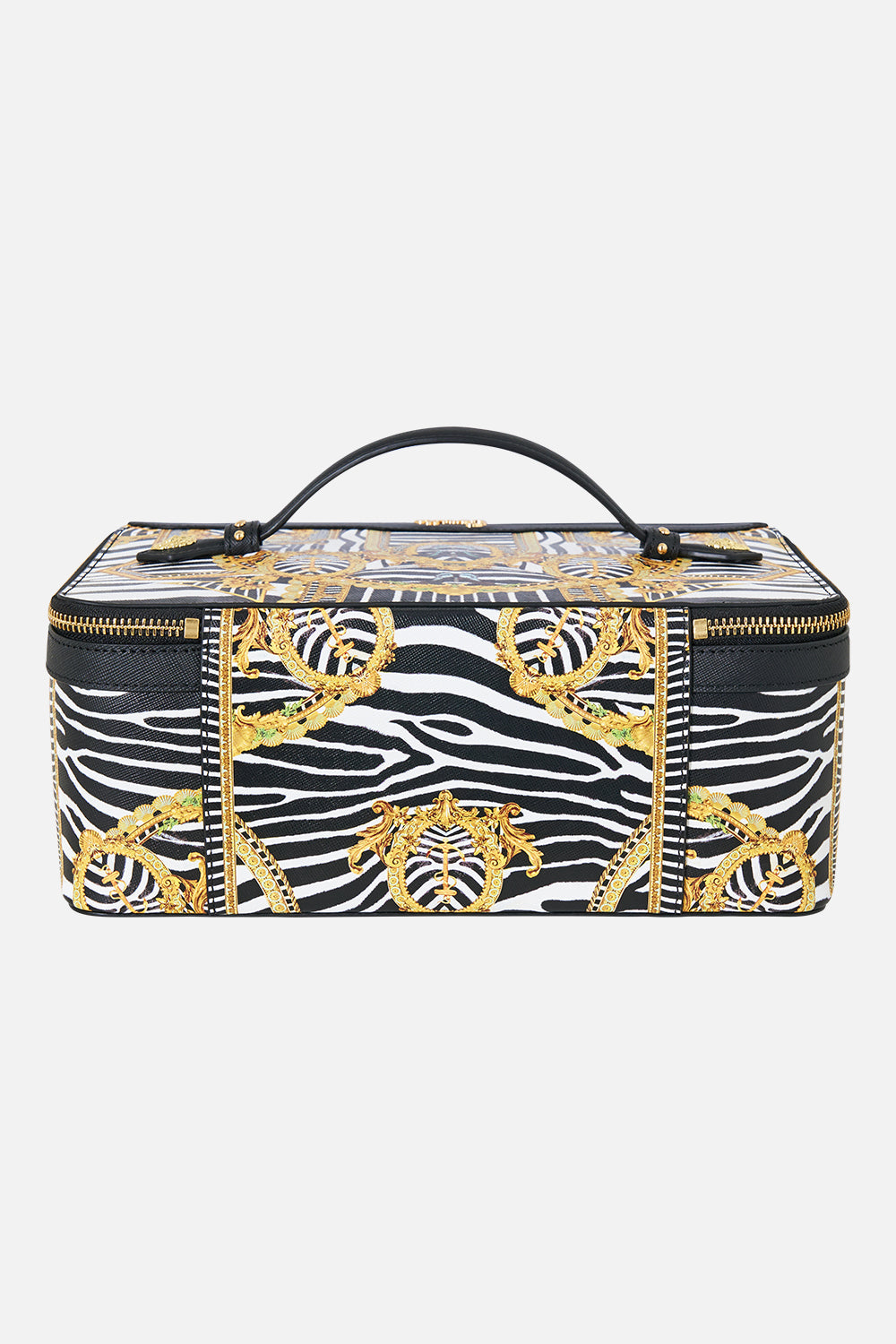 The CAMILLA Large Vanity Kit in Print Zig Zag Zoo. Ghost View Back