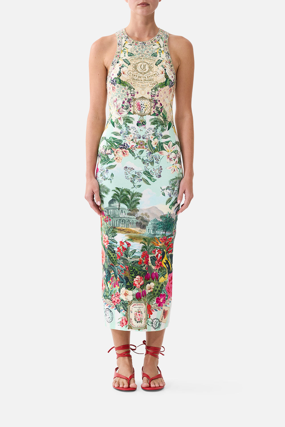 JERSEY TANK DRESS LA BELLE BOTANIQUE