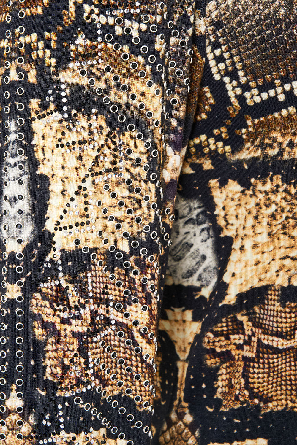 The CAMILLA Long Sleeve Fitted Mini Dress in Print Animalia Heirlooms. Ghost View