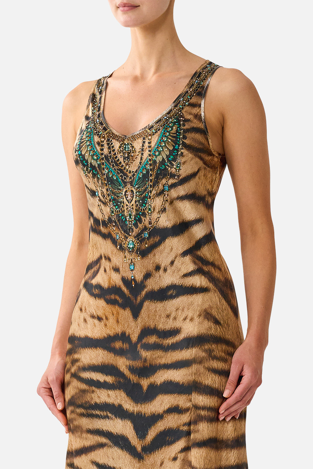 BIAS CUT TANK DRESS A WINK TO THE WILD
