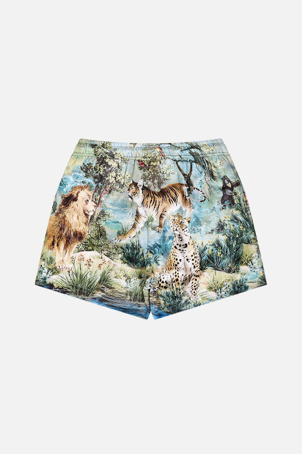 The CAMILLA BOYS MID LENGTH BOARDSHORT W ELASTIC WAIST ANIMALS IN THE PALACEANIMALS IN THE PALACE