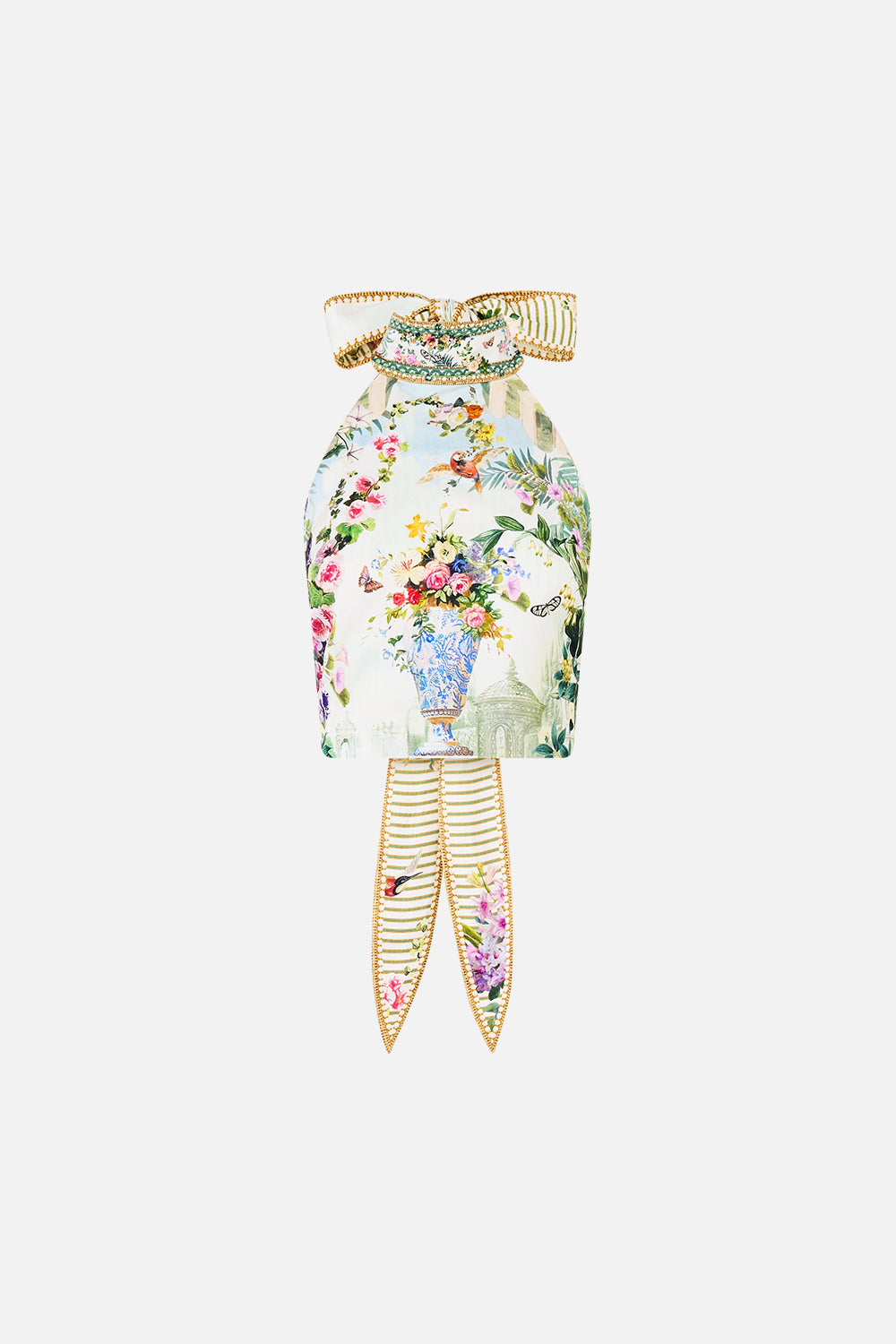 The CAMILLA REVERSIBLE HALTER TIE BACK TOP ART FOR THE EMPRESS