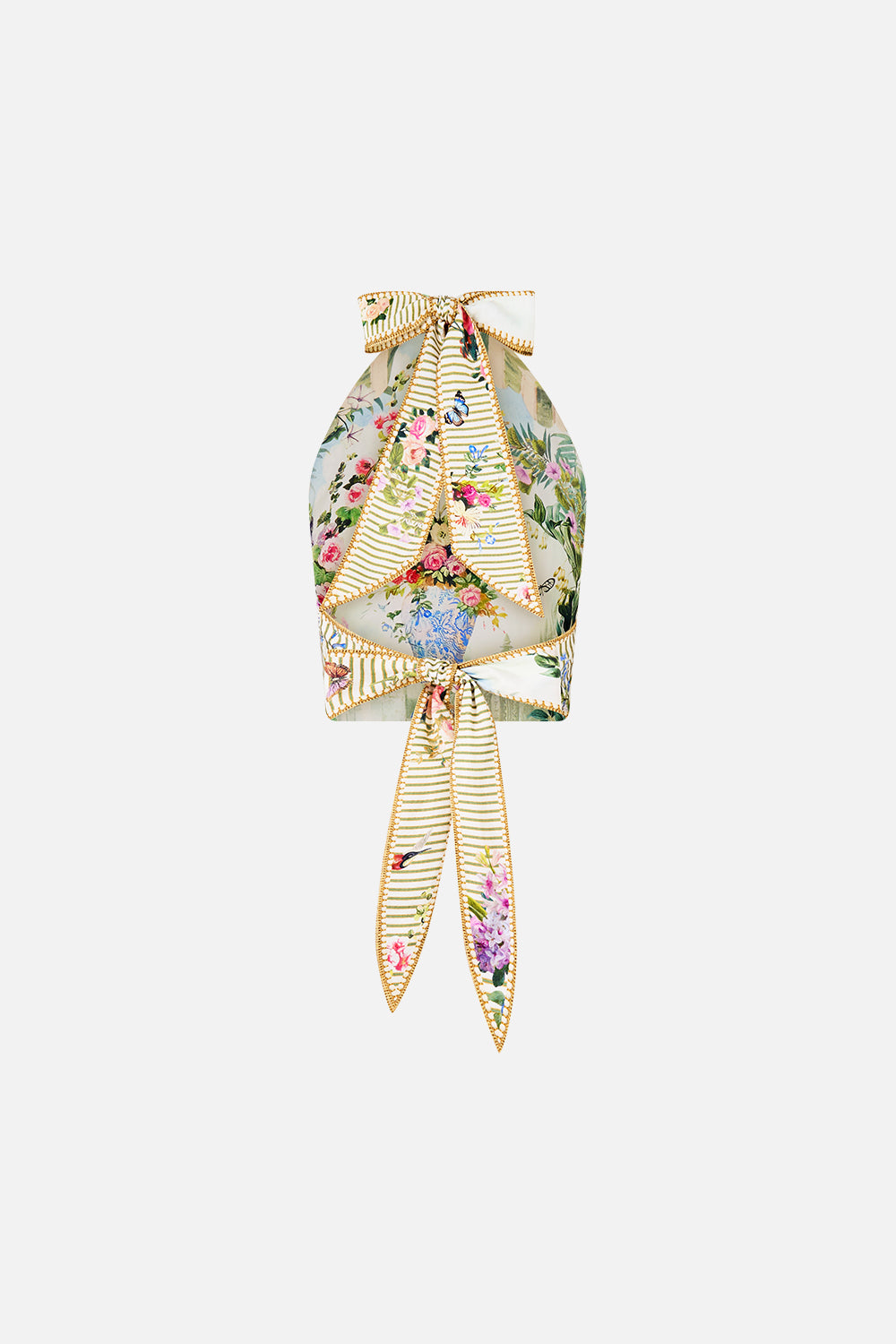 The CAMILLA REVERSIBLE HALTER TIE BACK TOP ART FOR THE EMPRESS