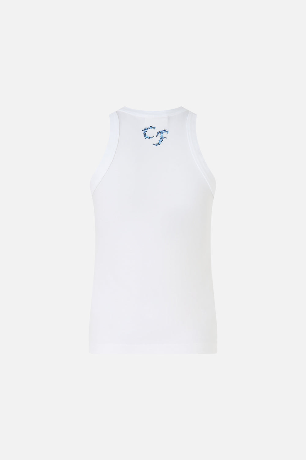 The CAMILLA JERSEY TANK TOP DANDELION SKIES