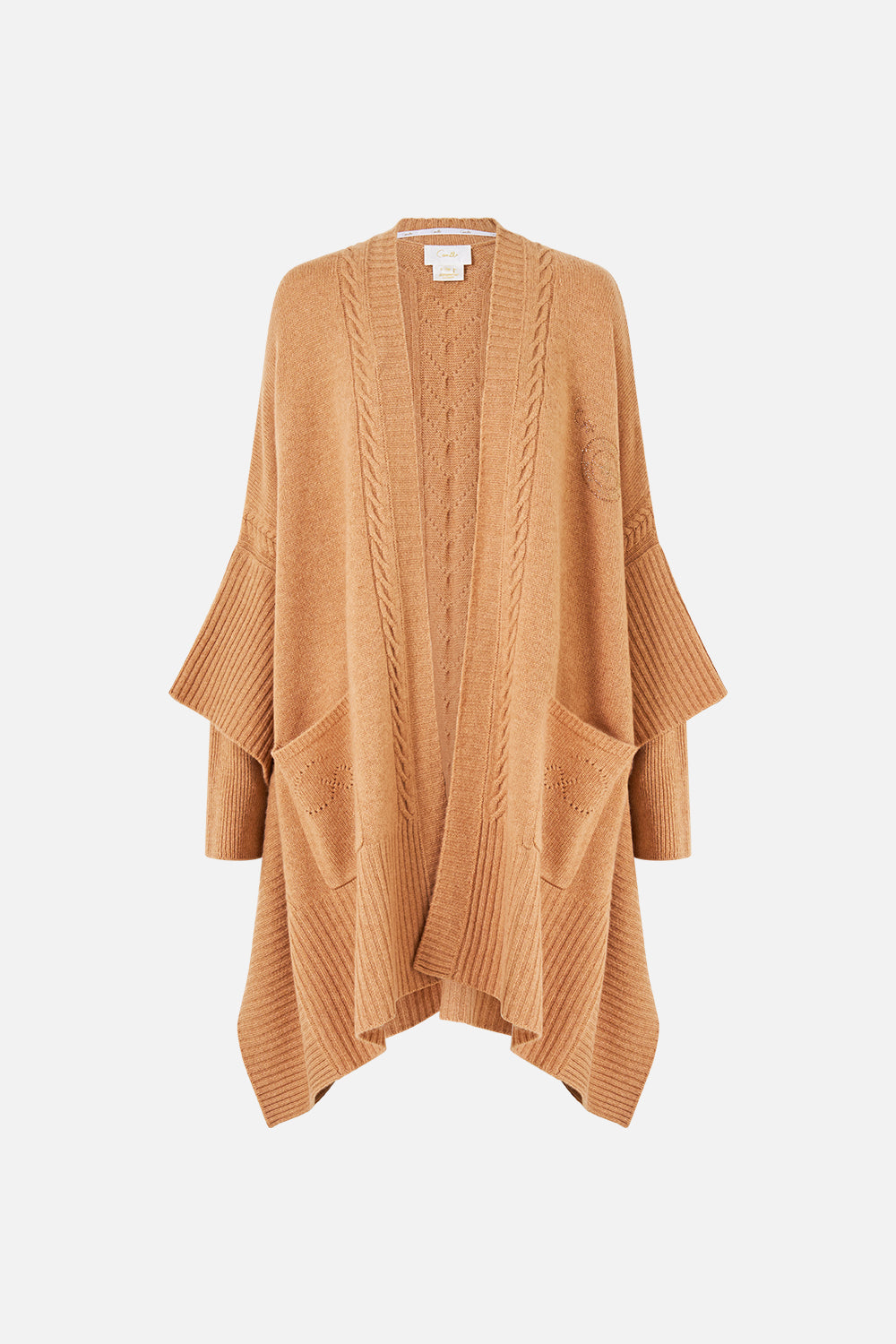 The CAMILLA CASHMERE KNIT OVERSIZED LAYER LEOPARD LIBERTINE in our  print.