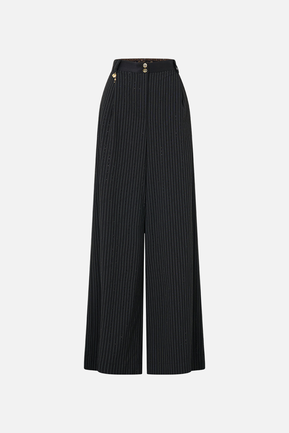 The CAMILLA WIDE LEG WAISTED PANT NIGHT GARDEN