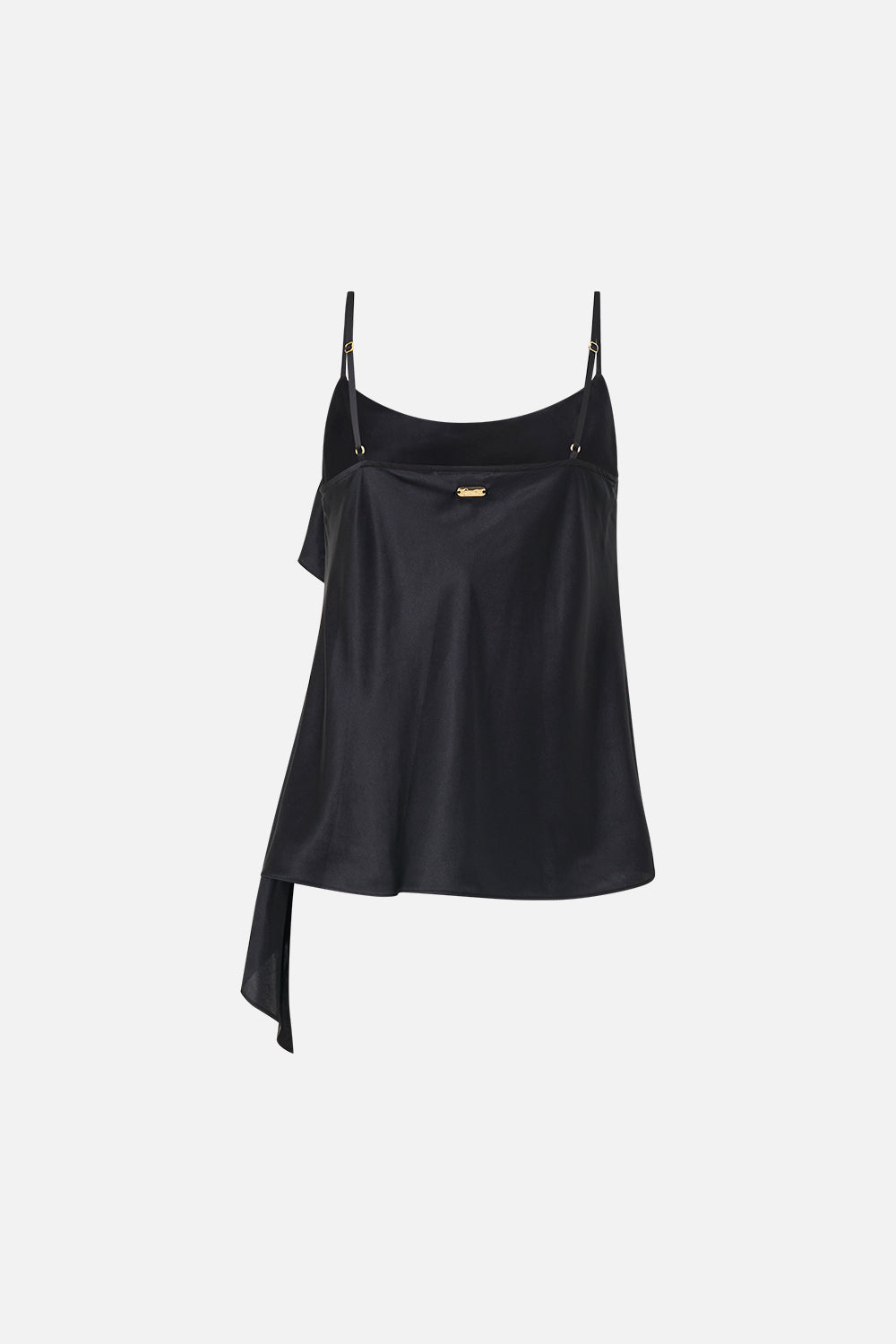 The CAMILLA ASYMMETRIC DRAPED TOP SILK ESSENTIALS