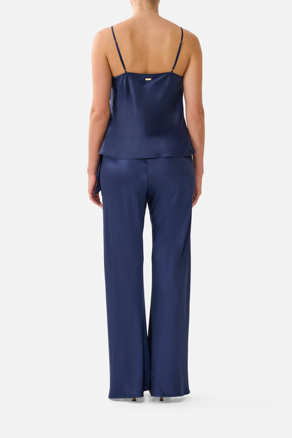 The CAMILLA ASYMMETRIC DRAPED TOP SILK ESSENTIALS