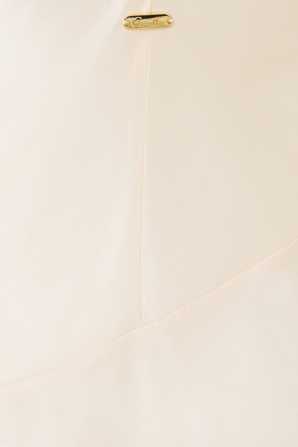 The CAMILLA Bias Slip Dress with Frill Hem Silk Essentials in our Silk Essentials print.