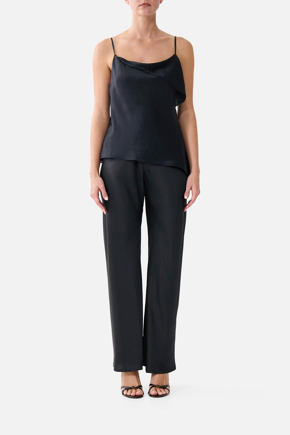 The CAMILLA Bias Cut Drawstring Pant Silk Essentials in our Silk Essentials print.