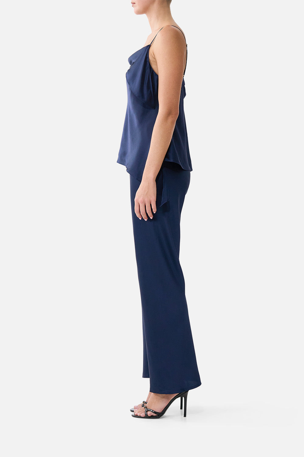 The CAMILLA Bias Cut Drawstring Pant Silk Essentials in our Silk Essentials print.