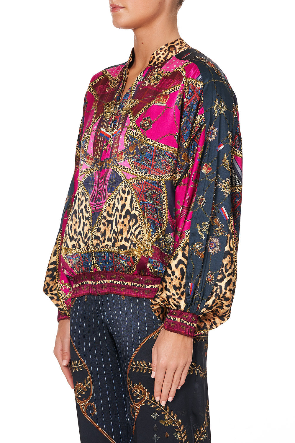 BOMBER JACKET WITH DOLMAN SLEEVE DINING HALL DARLING