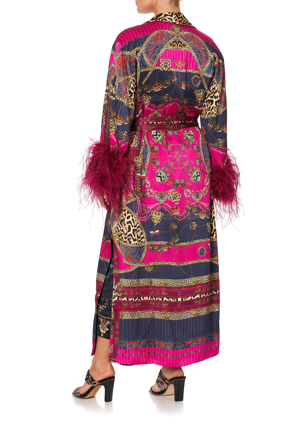 LONG ROBE WITH FLARED SLEEVE DINING HALL DARLING