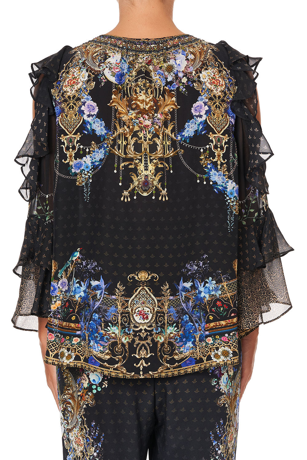 RUFFLE COLD SHOULDER BLOUSE PALACE PLAYHOUSE