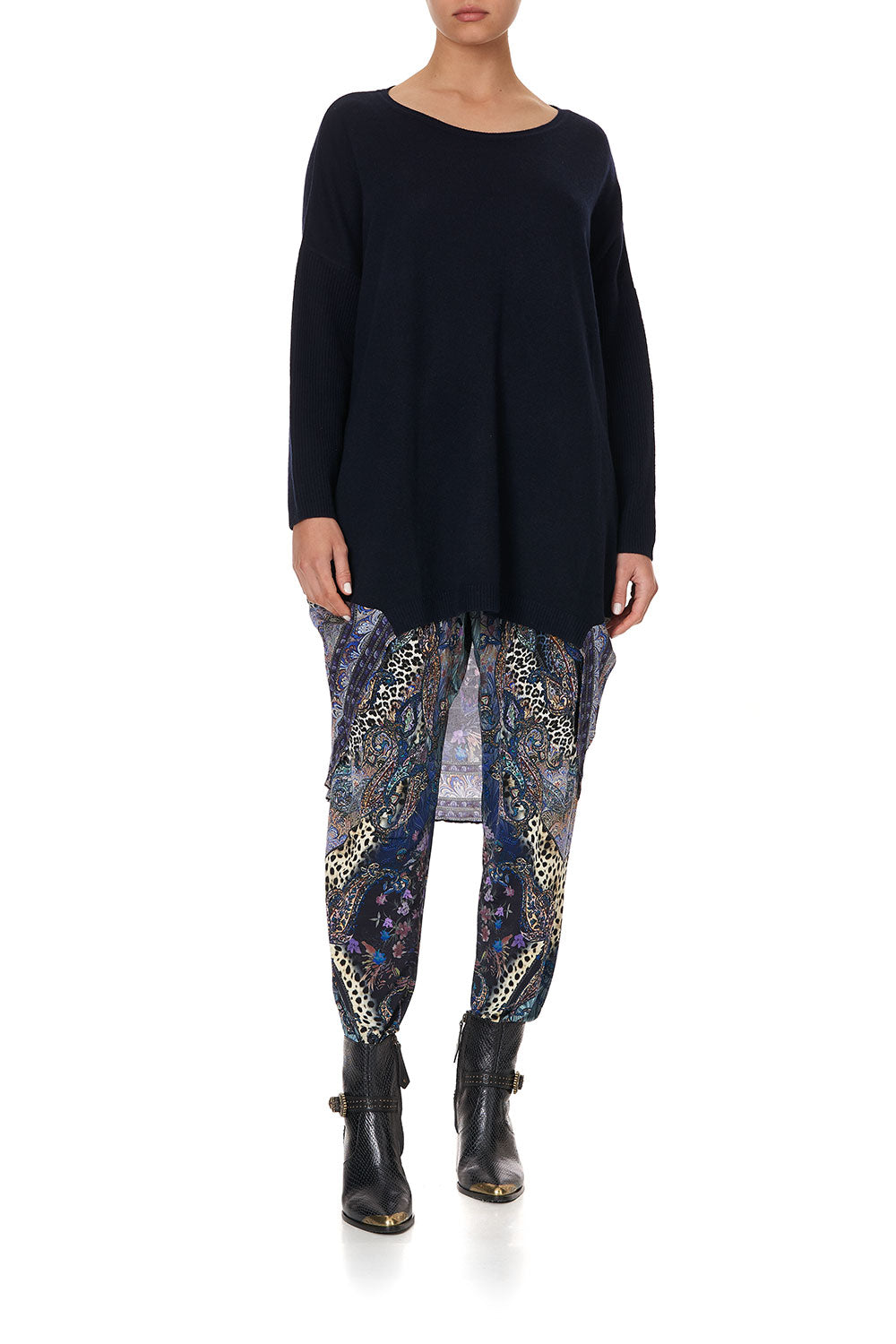 LONG SLEEVE JUMPER WITH PRINT BACK FESTIVAL EXPRESS