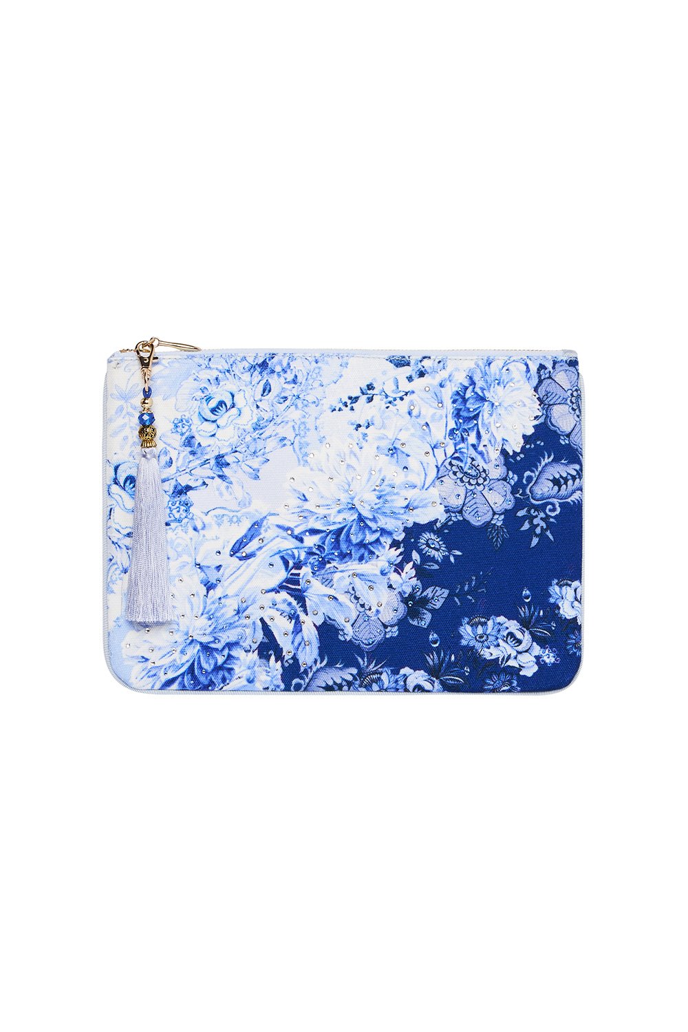 SMALL CANVAS CLUTCH HIGH TEA