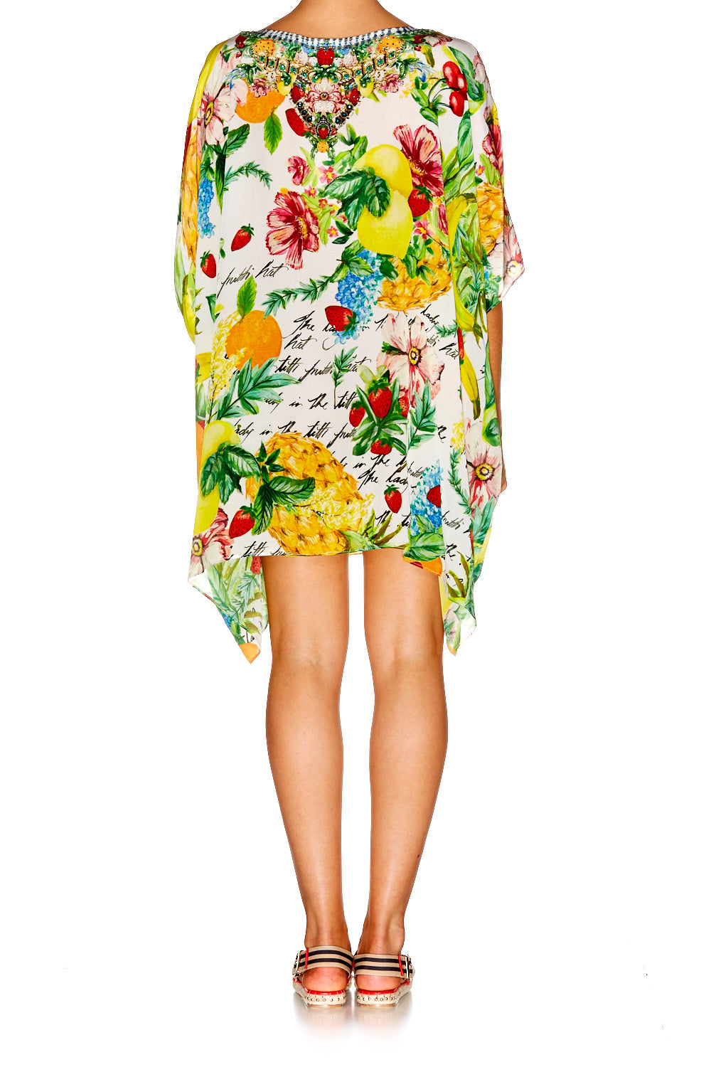 THERES NO PLACE LIKE RIO SHORT ROUND NECK KAFTAN