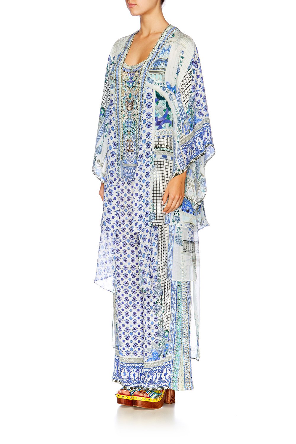 SALVADOR SUMMER KIMONO WITH LONG UNDERLAY