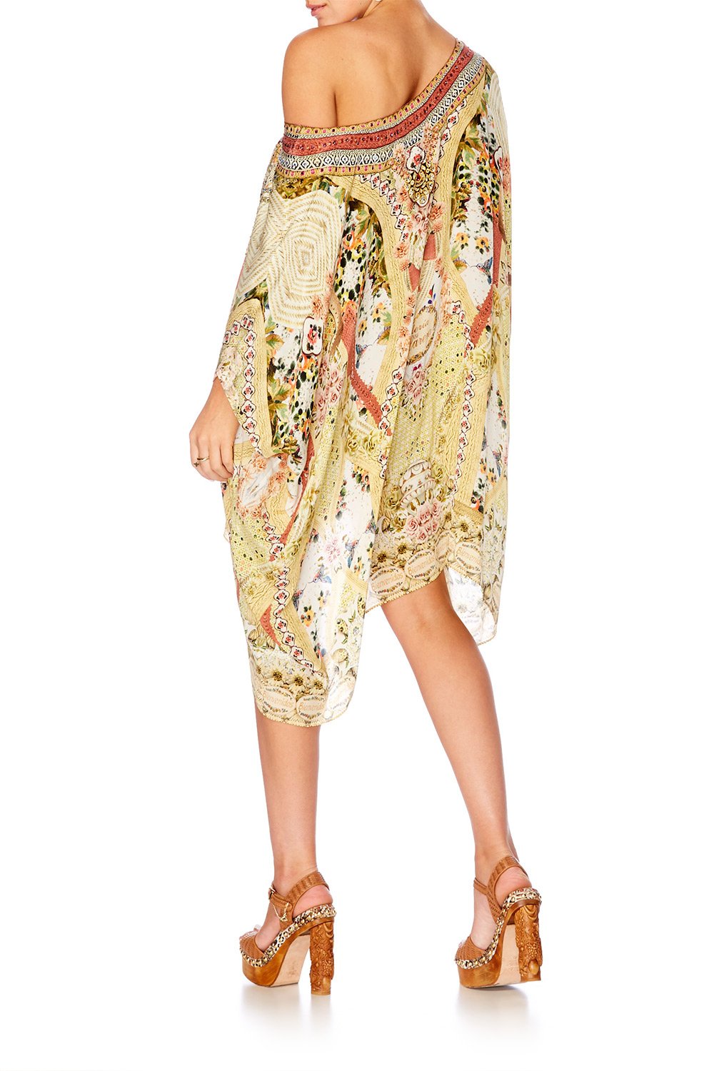 MY SUMMER LOVE SHORT ROUND NECK KAFTAN
