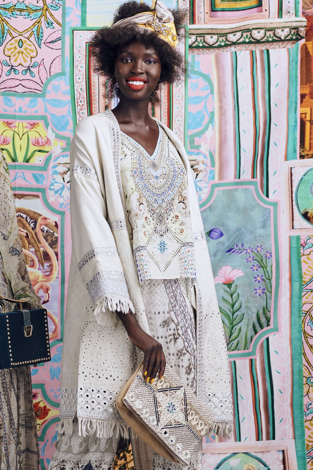 BREAKFAST WITH SILVIA V-NECK CROSS BACK TOP