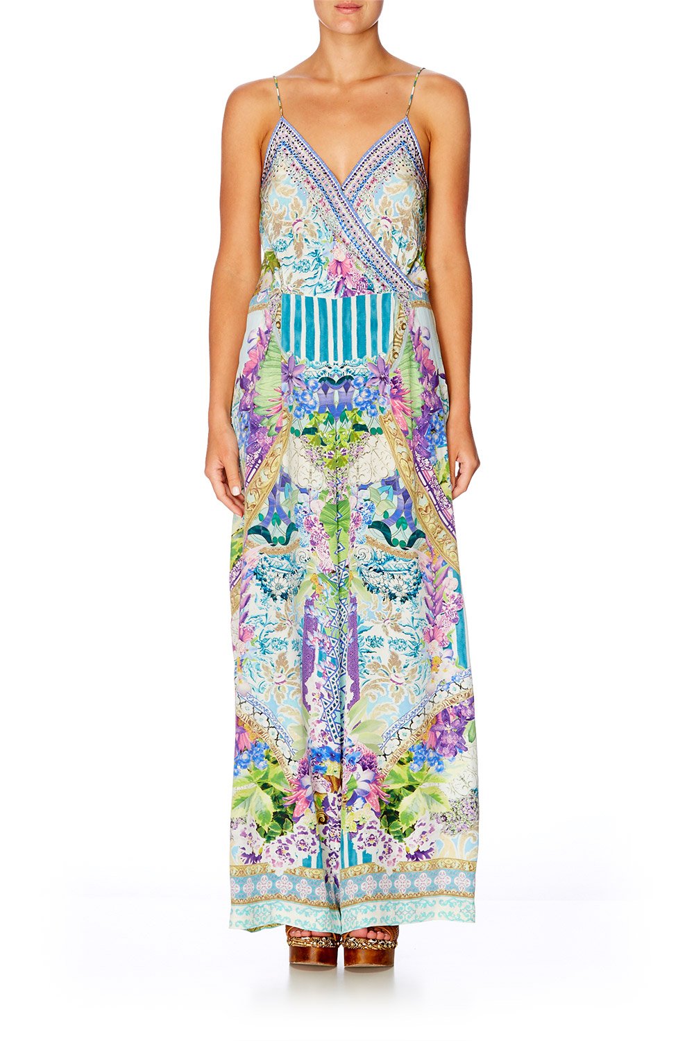 SALVADOR FIELDS FOREVER LOW V CROSS FRONT JUMPSUIT