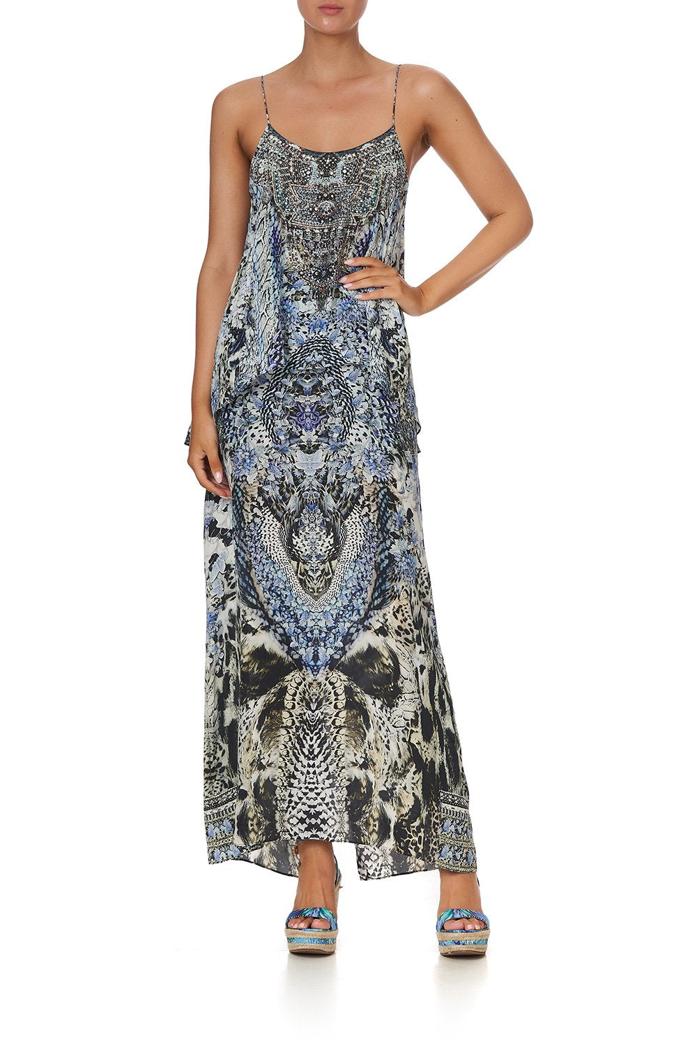 LOW BACK LAYERED DRESS HUSH HUSH