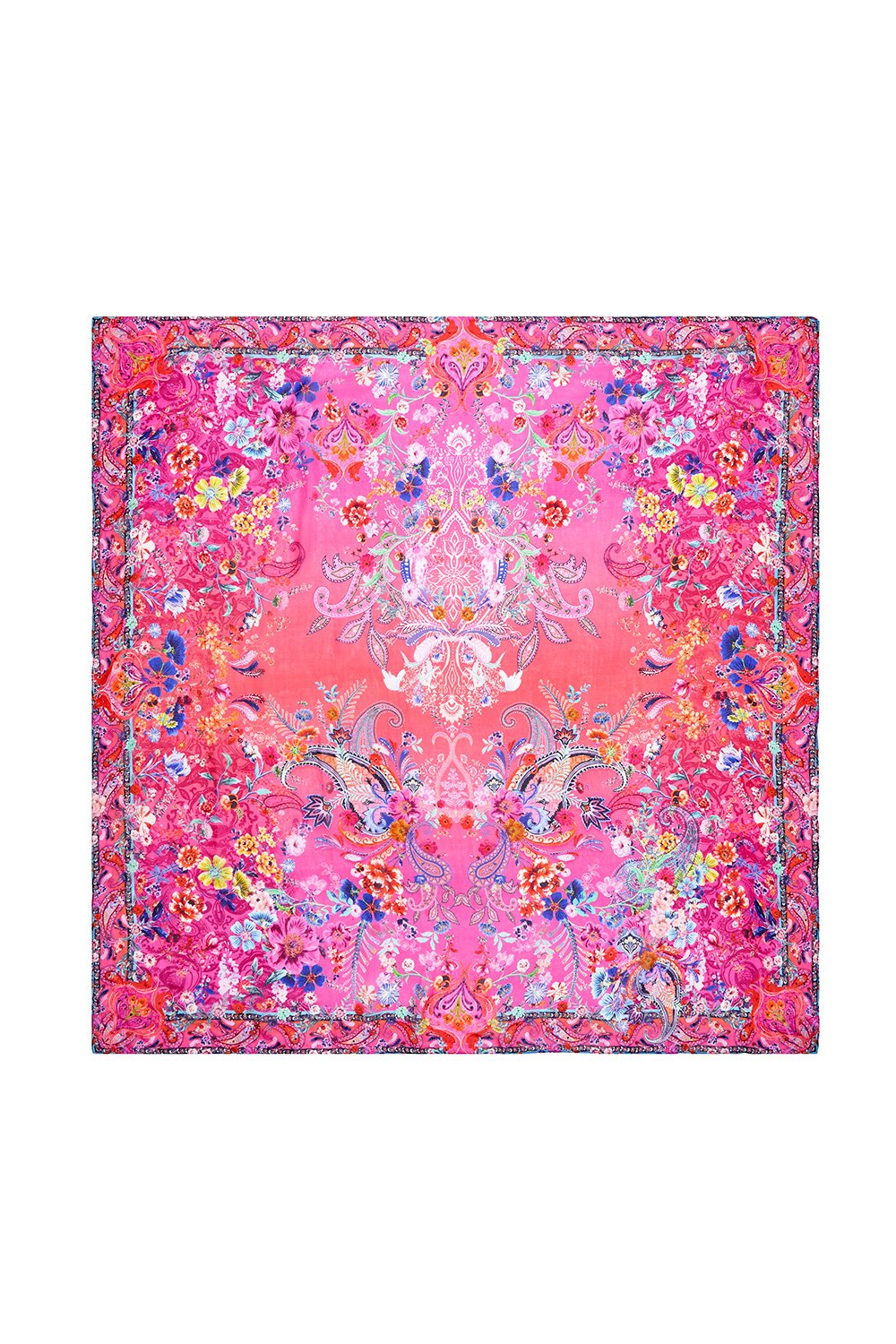 OVERSIZED SILK SCARF FREE LOVE