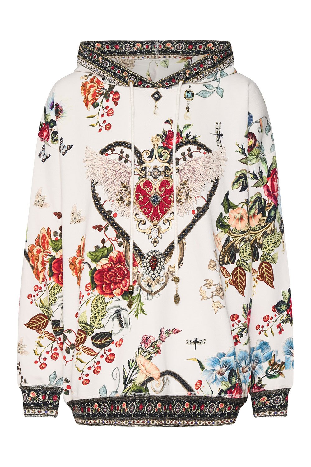 HOODIE WITH POCKETS SHAKESPEARES GARDEN