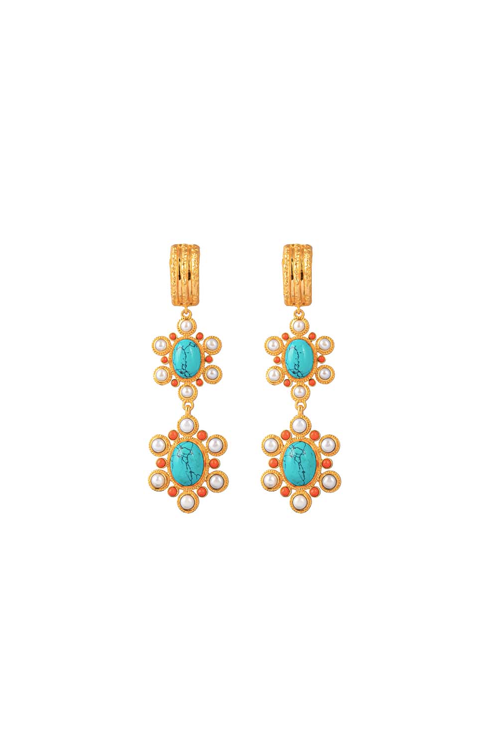 TORQUOISE MADEMOISELLE EARRINGS MULTI