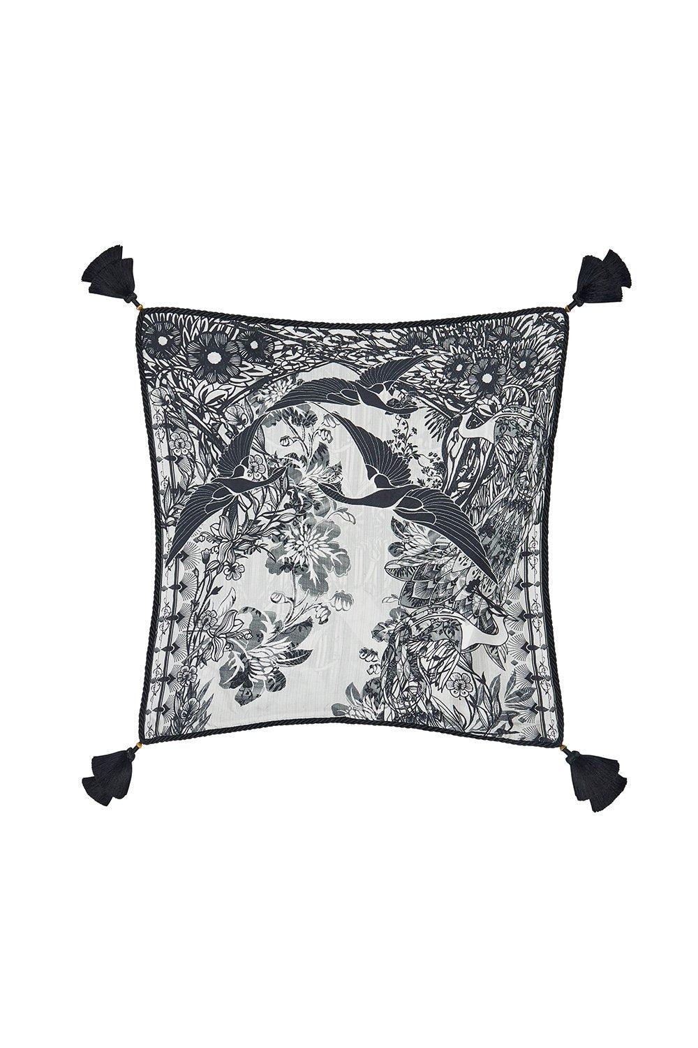 SMALL SQUARE CUSHION SILVER LININGS