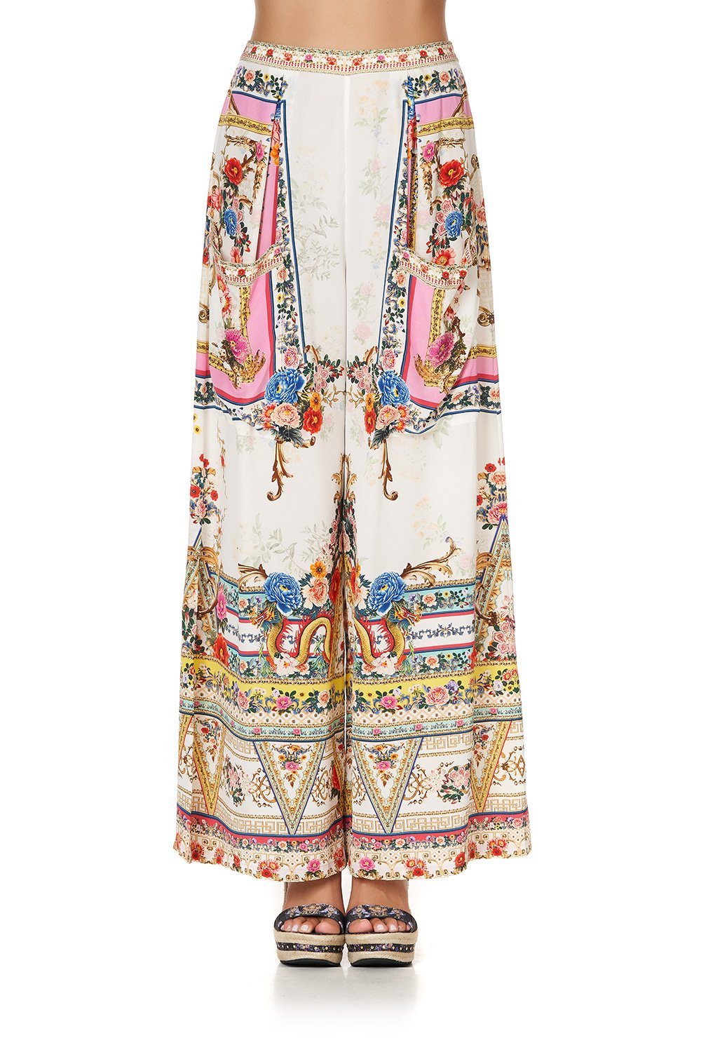 WIDE LEG TROUSER WITH FRONT POCKETS PARTY IN THE PALACE