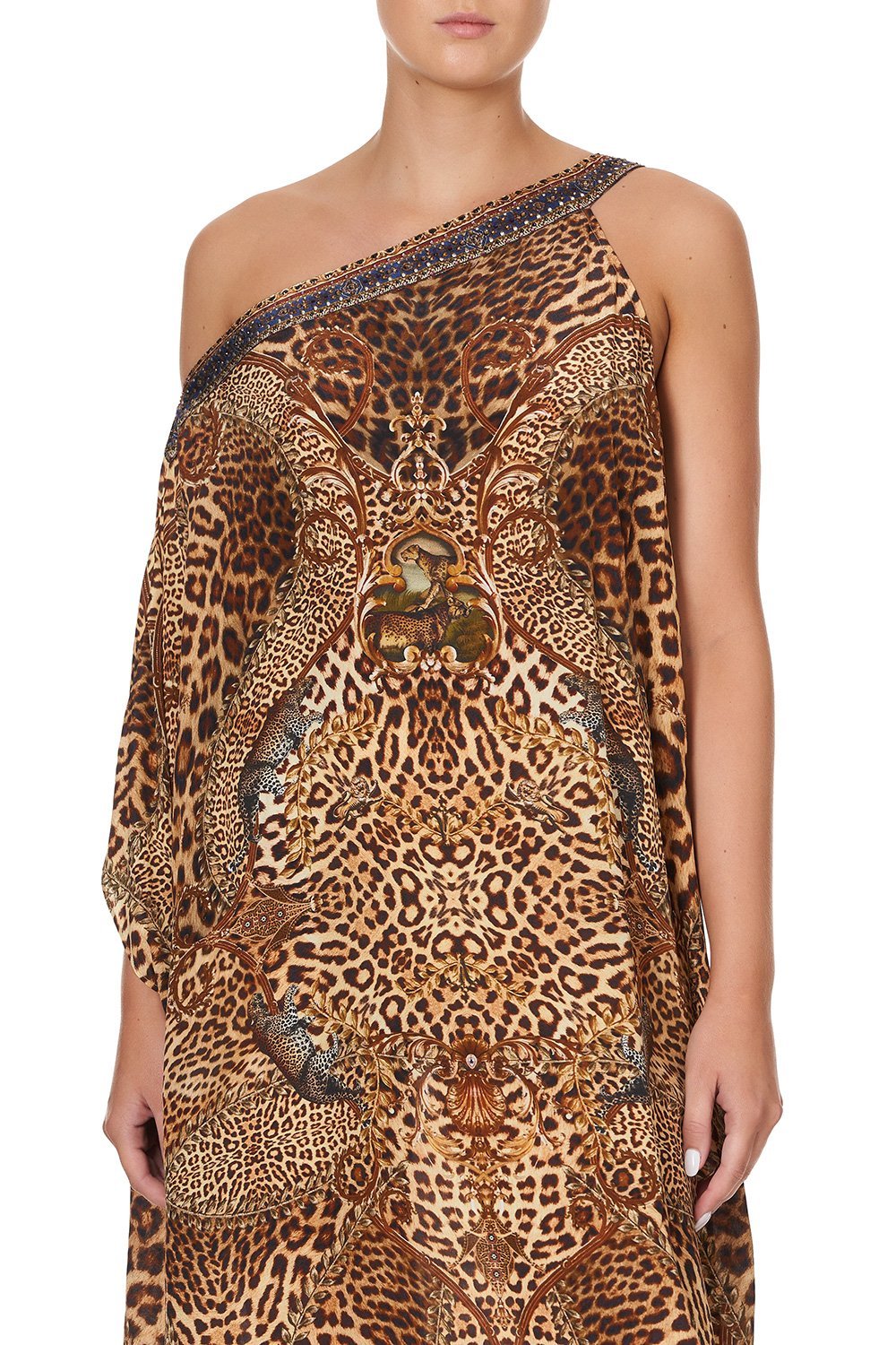 ONE SHOULDER KAFTAN WITH NECKBAND LADY LODGE