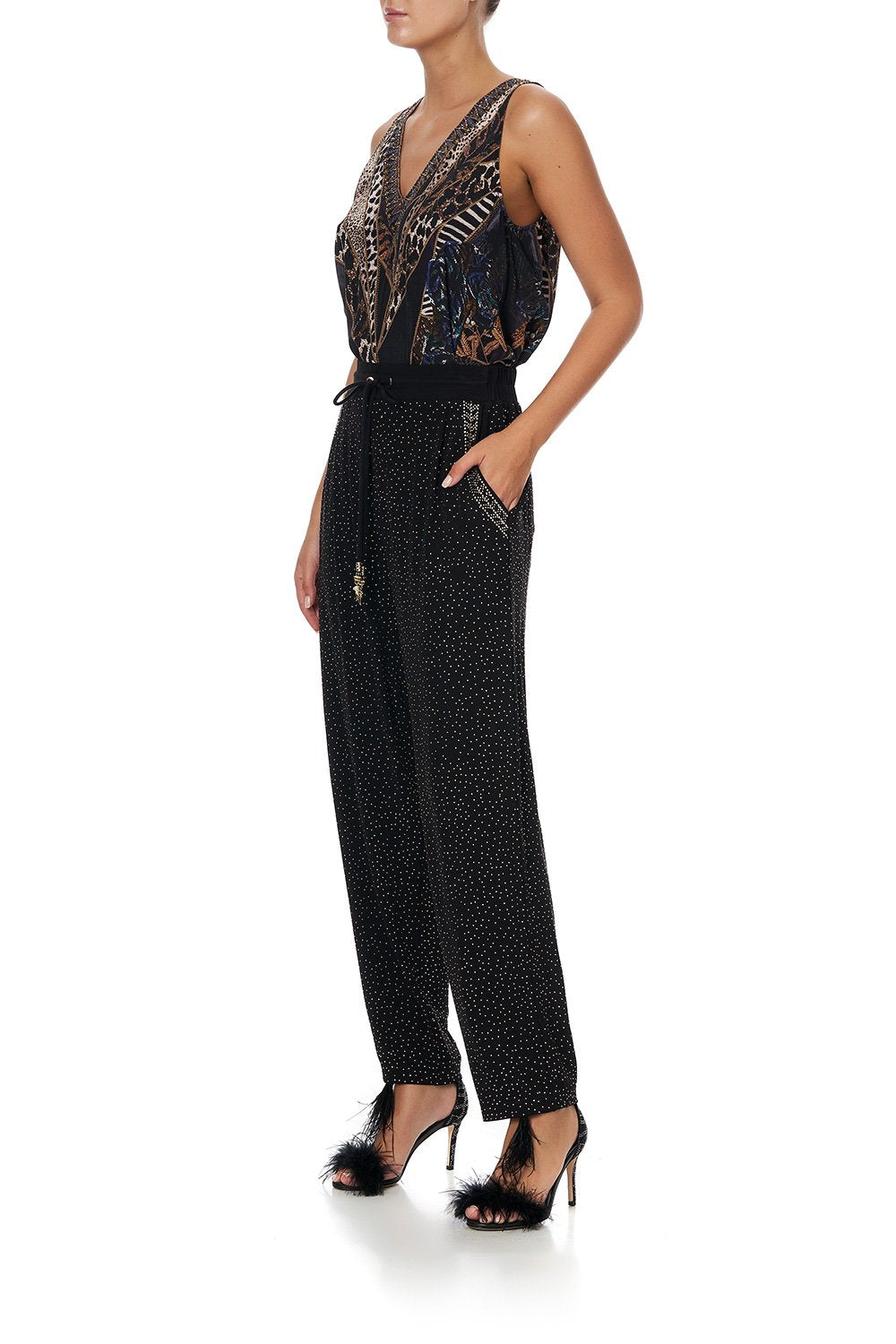 DRAWCORD RELAXED PANT LADY STARDUST