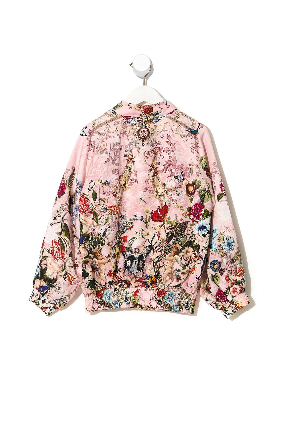 KIDS BLOUSON SLEEVE BOMBER JACKET 4-10 YOUNG HEARTS