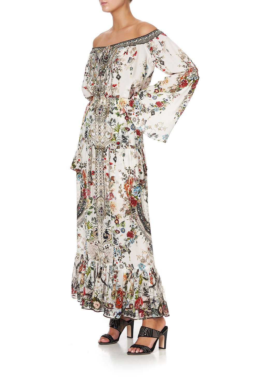 DROP SHOULDER BELL SLEEVE TOP SHAKESPEARES GARDEN