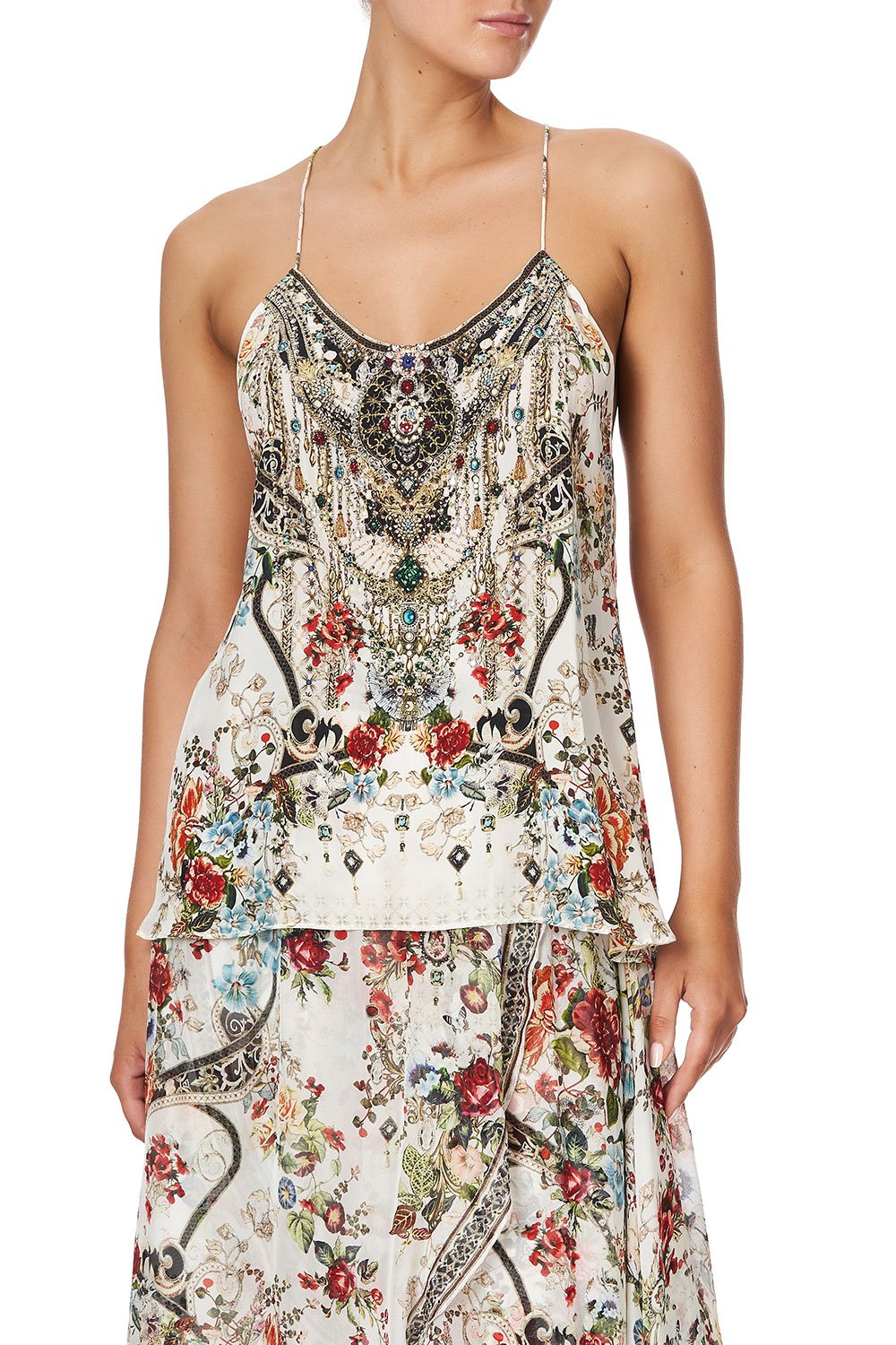 T BACK SHOESTRING TOP SHAKESPEARES GARDEN