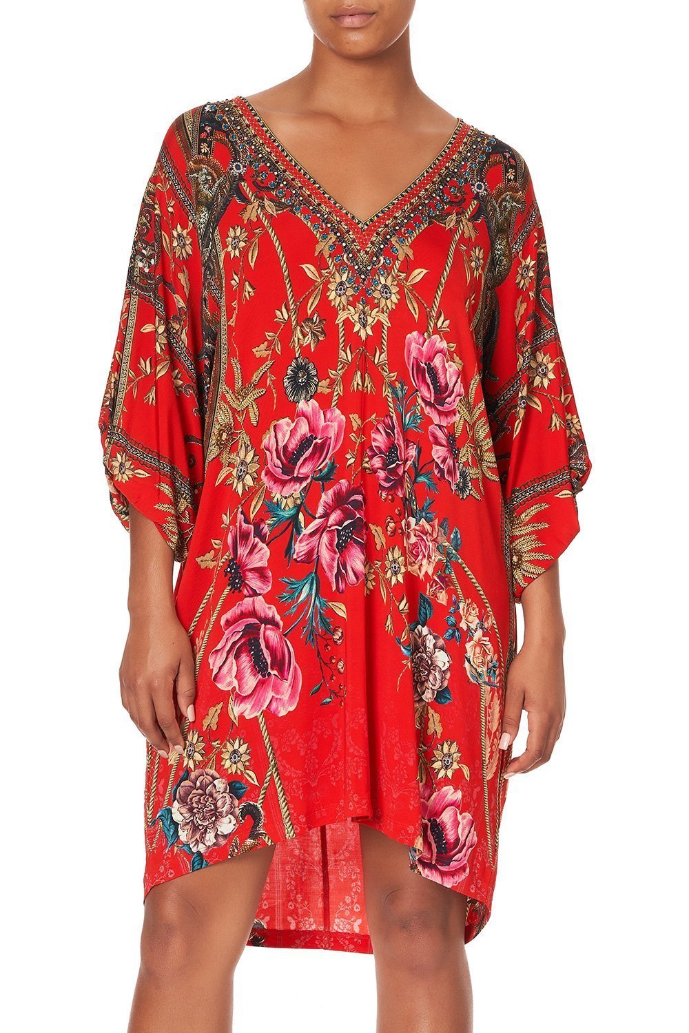 TWIST SLEEVE TUNIC AND THE QUEEN WORE RED