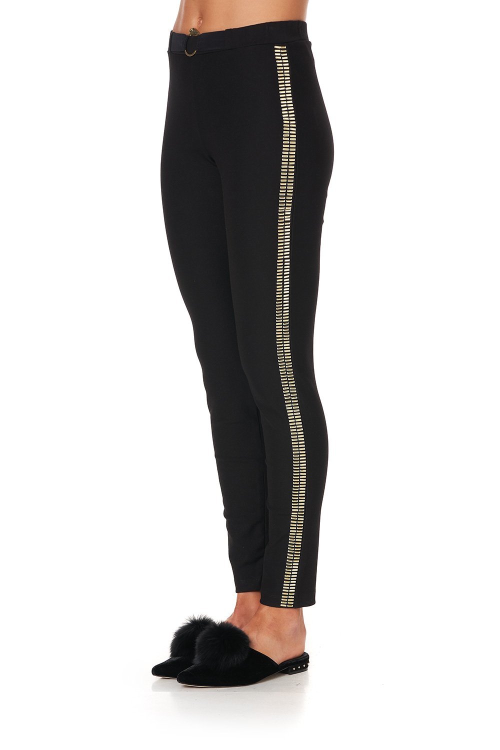 PONTE PANT WITH HARDWARE BELLE OF THE BAROQUE