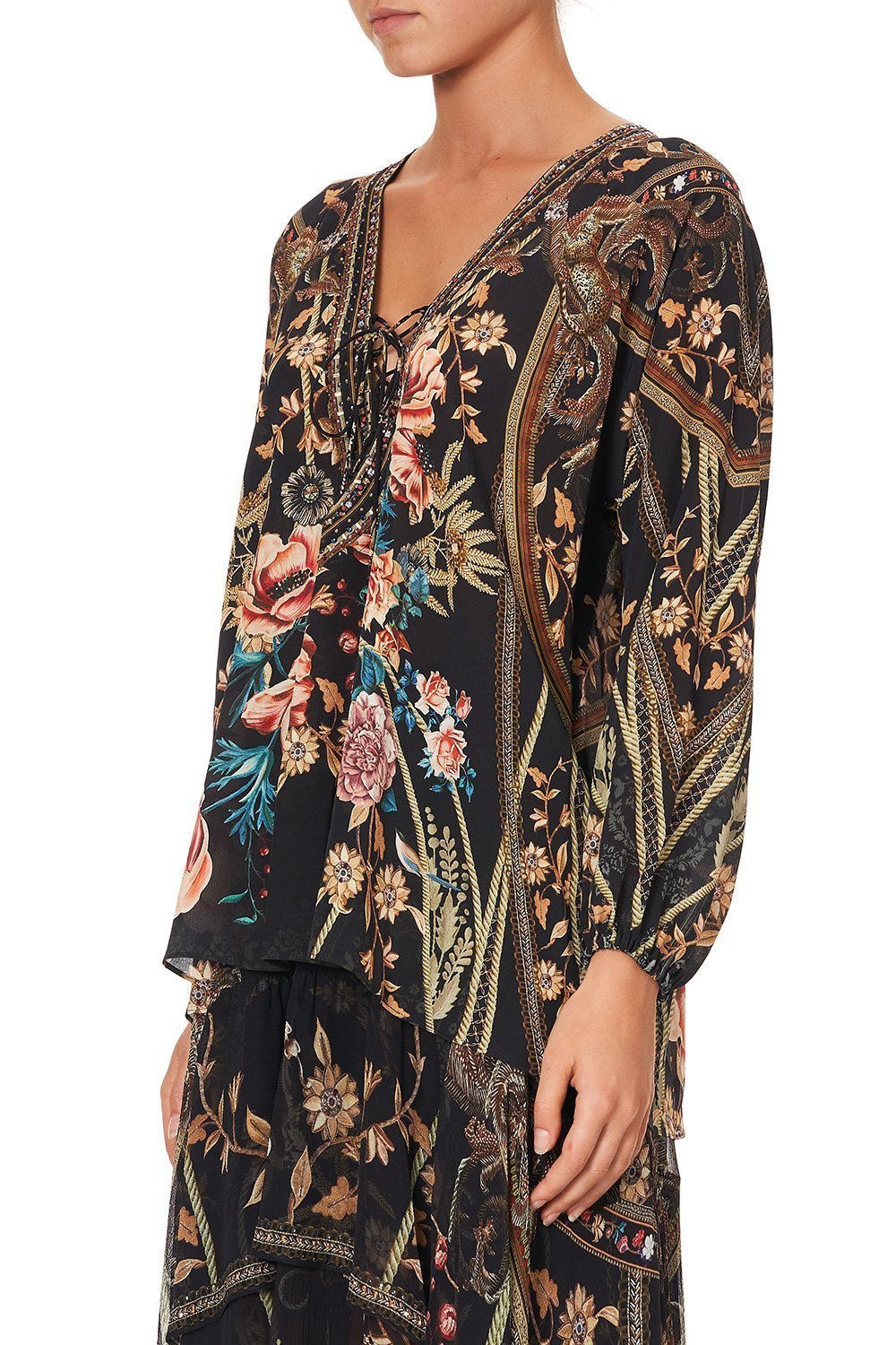 LACE UP BLOUSE BELLE OF THE BAROQUE