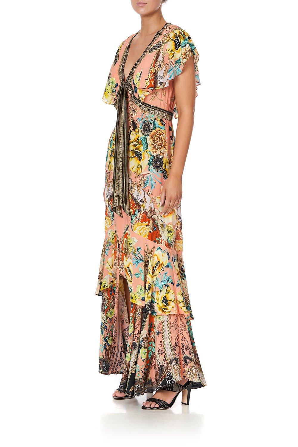 TIE FRONT MAXI WITH CF SPLIT WATCH THE THRONE