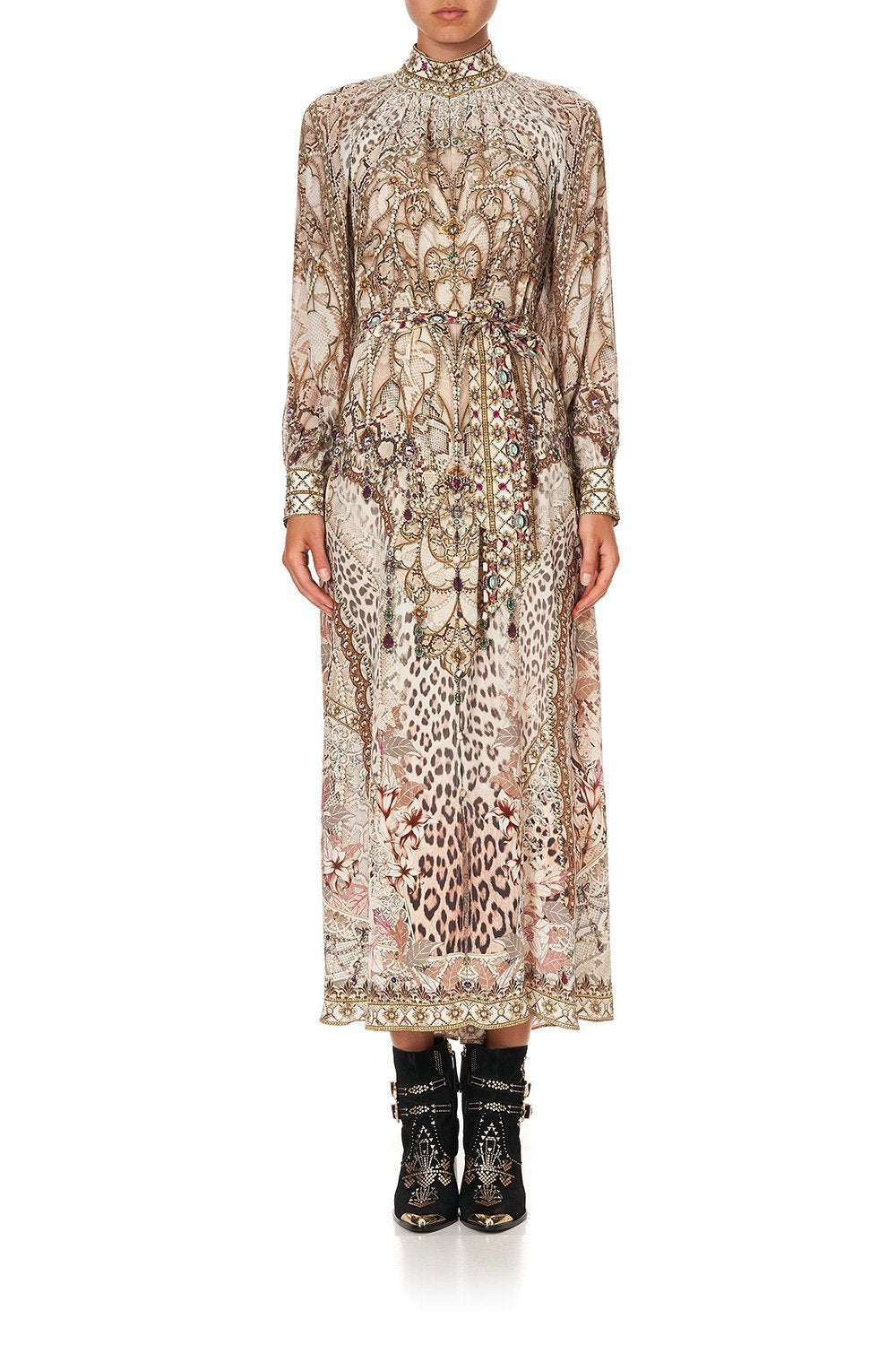 RAGLAN SLEEVE MIDI SHIRT DRESS ALL IS NOUVEAU