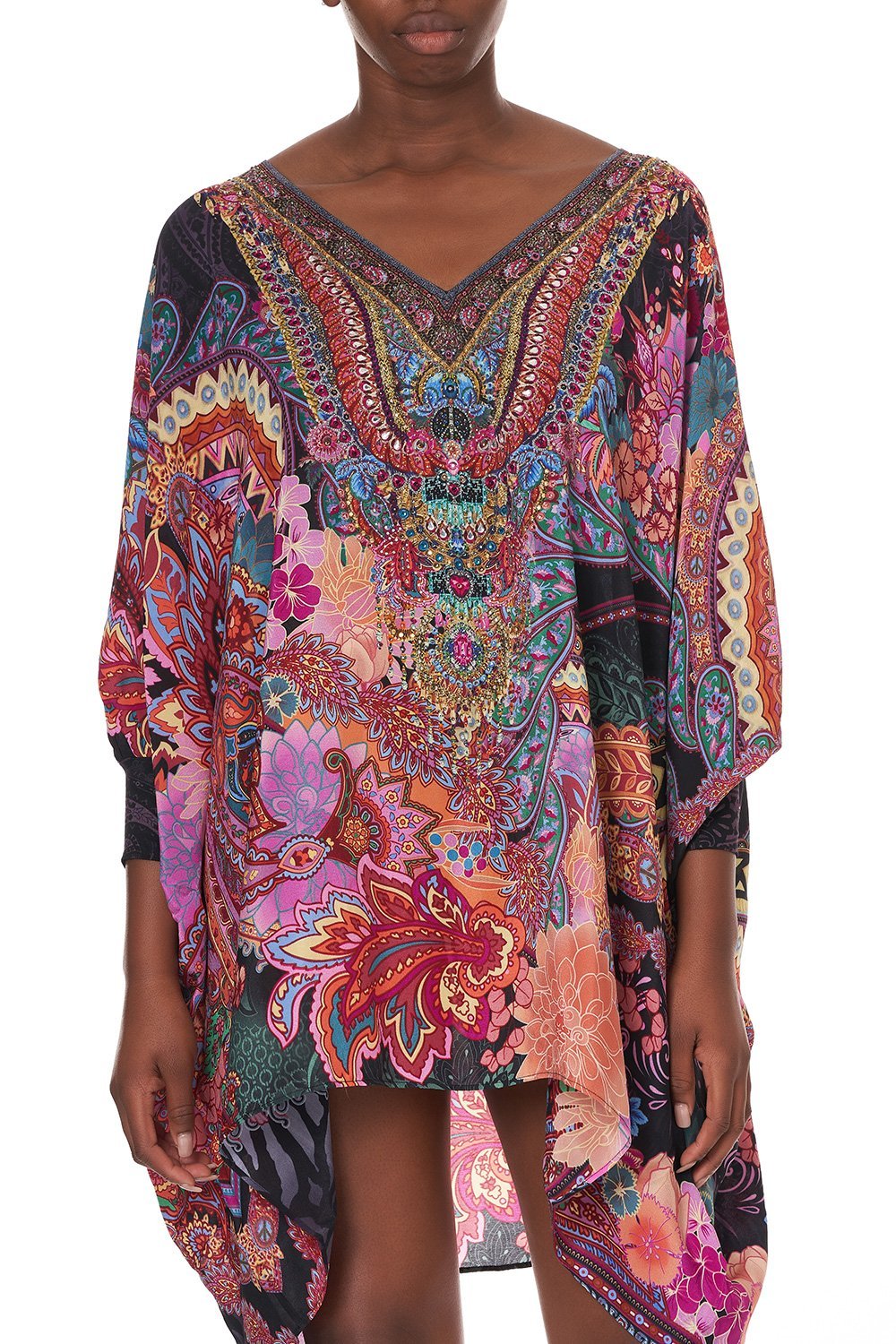 SHORT KAFTAN WITH CUFF SWINGING SIXTIES