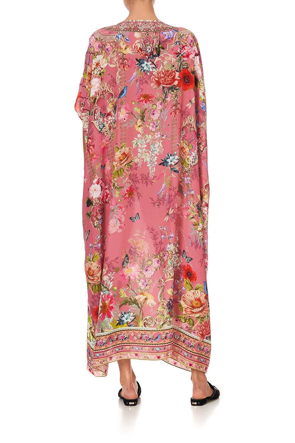 V-NECK KAFTAN PATCHWORK HEART