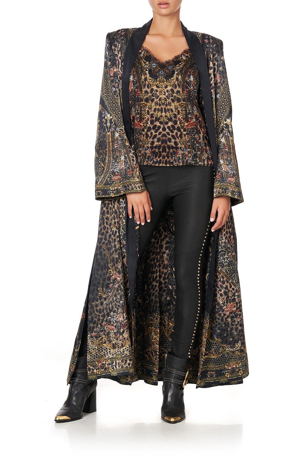 LEGGING WITH INVISIBLE ZIP LEATHER