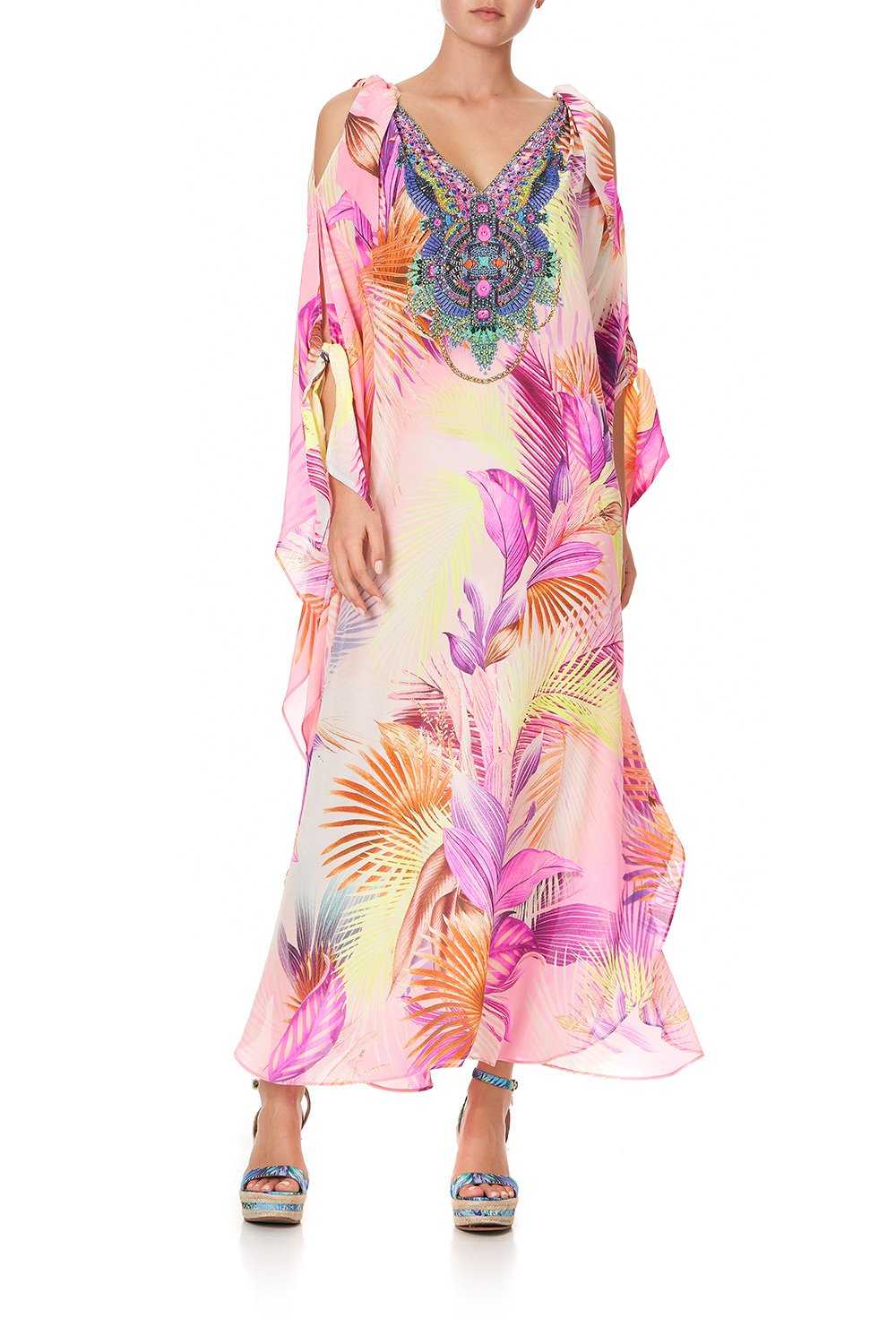 SCARF TIE KAFTAN SOUTH BEACH SUNRISE
