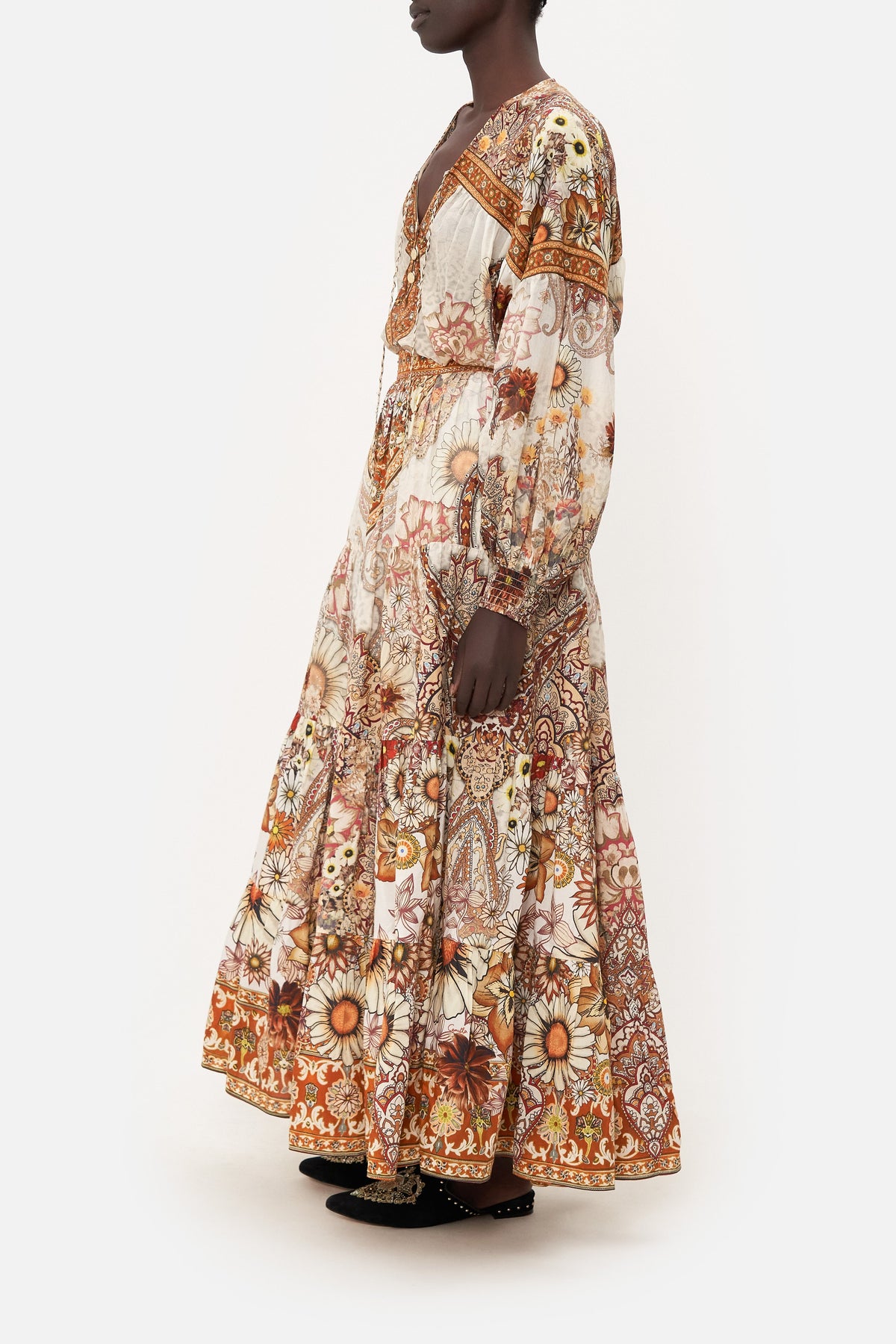 TIERED MAXI SKIRT HEART OF A HIPPIE