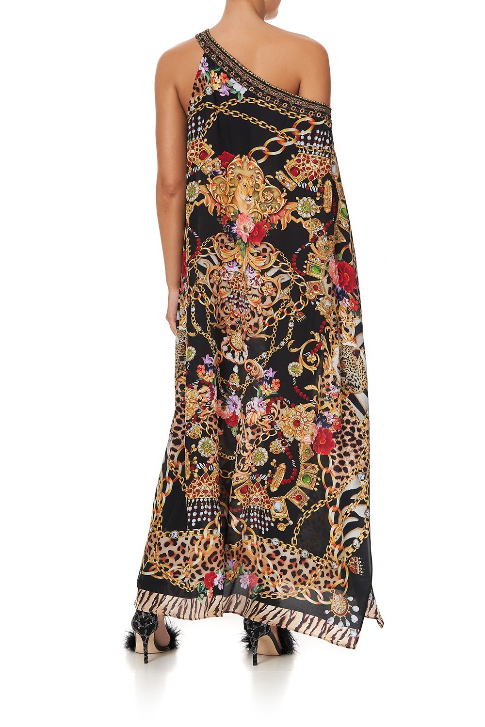 ONE SHOULDER KAFTAN WITH NECKBAND A NIGHT IN THE 90S